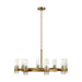 Myhouse Lighting Visual Comfort Studio - CC1378BBS - Eight Light Chandelier - Geneva - Burnished Brass