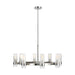 Myhouse Lighting Visual Comfort Studio - CC1378PN - Eight Light Chandelier - Geneva - Polished Nickel