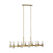 Myhouse Lighting Visual Comfort Studio - CC13810BBS - Ten Light Chandelier - Geneva - Burnished Brass