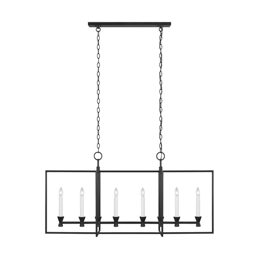 Myhouse Lighting Visual Comfort Studio - CC1406AI - Six Light Chandelier - Keystone - Aged Iron