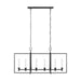 Myhouse Lighting Visual Comfort Studio - CC1406AI - Six Light Chandelier - Keystone - Aged Iron