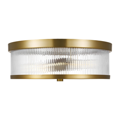 Myhouse Lighting Visual Comfort Studio - CF1052BBS - Two Light Flush Mount - Geneva - Burnished Brass
