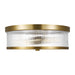 Myhouse Lighting Visual Comfort Studio - CF1052BBS - Two Light Flush Mount - Geneva - Burnished Brass