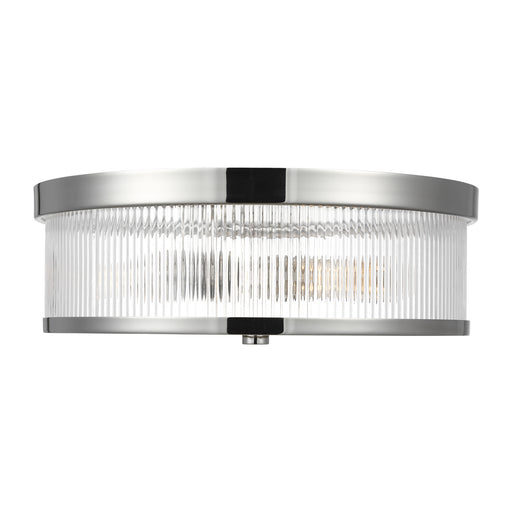 Myhouse Lighting Visual Comfort Studio - CF1052PN - Two Light Flush Mount - Geneva - Polished Nickel