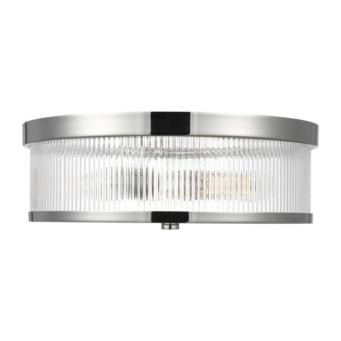 Myhouse Lighting Visual Comfort Studio - CF1052PN - Two Light Flush Mount - Geneva - Polished Nickel