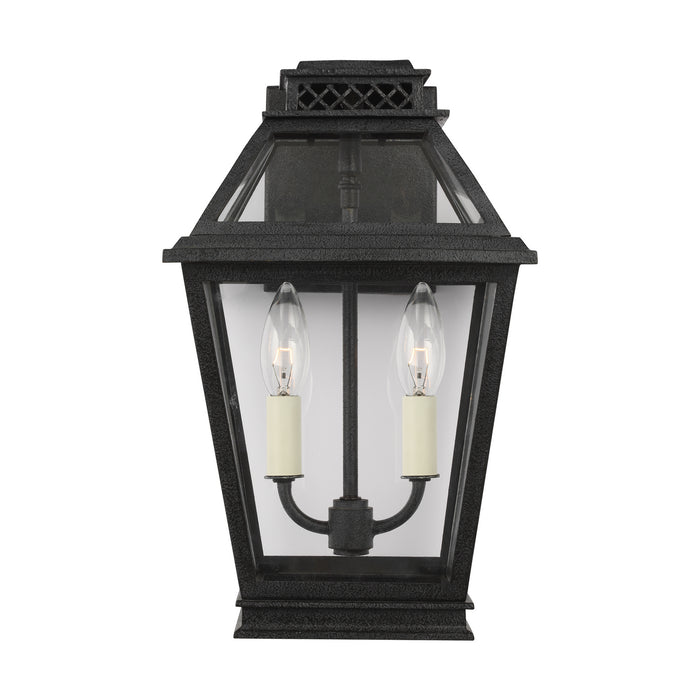 Myhouse Lighting Visual Comfort Studio - CO1012DWZ - Two Light Outdoor Wall Lantern - Falmouth - Dark Weathered Zinc