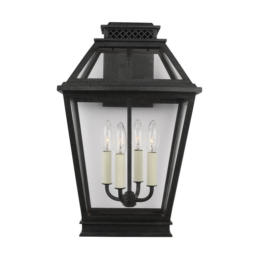 Myhouse Lighting Visual Comfort Studio - CO1034DWZ - Four Light Outdoor Wall Lantern - Falmouth - Dark Weathered Zinc