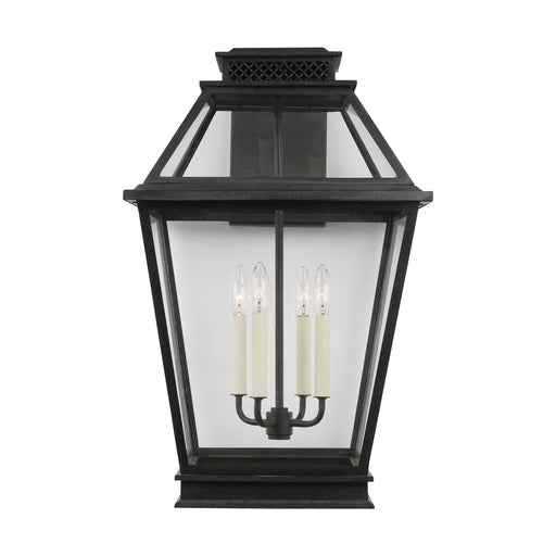 Myhouse Lighting Visual Comfort Studio - CO1044DWZ - Four Light Outdoor Wall Lantern - Falmouth - Dark Weathered Zinc