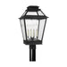 Myhouse Lighting Visual Comfort Studio - CO1064DWZ - Four Light Post Lantern - Falmouth - Dark Weathered Zinc