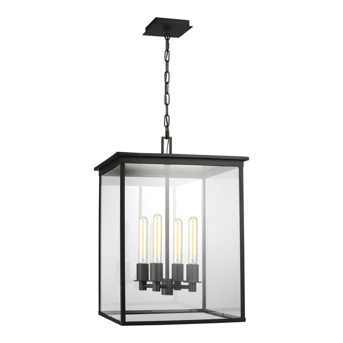 Myhouse Lighting Visual Comfort Studio - CO1154HTCP - Four Light Hanging Lantern - Freeport - Heritage Copper
