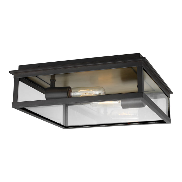 Myhouse Lighting Visual Comfort Studio - CO1182HTCP - Two Light Outdoor Flush Mount - Freeport - Heritage Copper