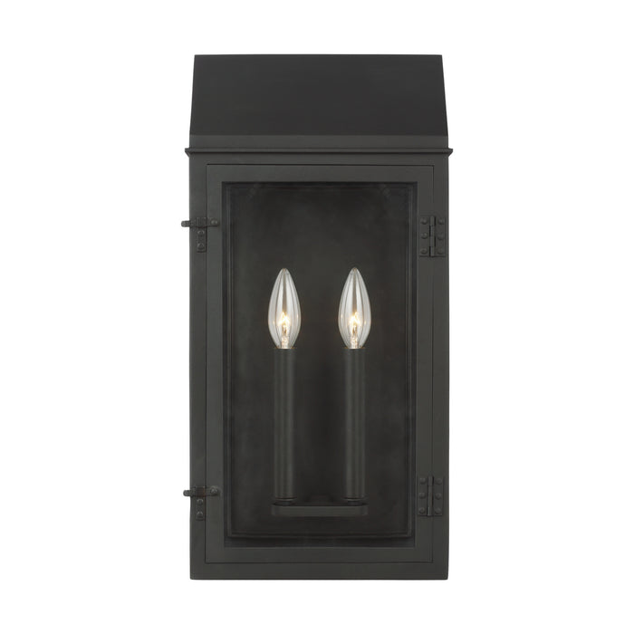 Myhouse Lighting Visual Comfort Studio - CO1272TXB - Two Light Outdoor Wall Lantern - Hingham - Textured Black