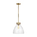 Myhouse Lighting Visual Comfort Studio - CP1121BBS - One Light Pendant - Garrett - Burnished Brass