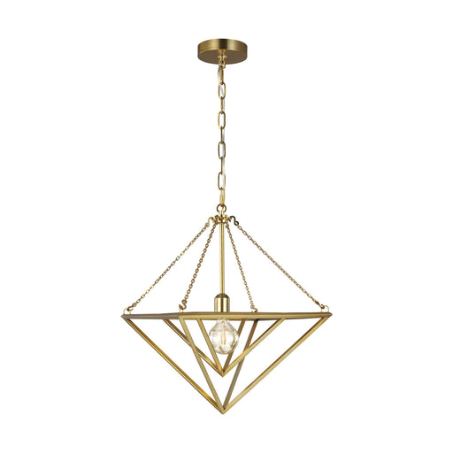 Myhouse Lighting Visual Comfort Studio - CP1131BBS - One Light Pendant - Carat - Burnished Brass