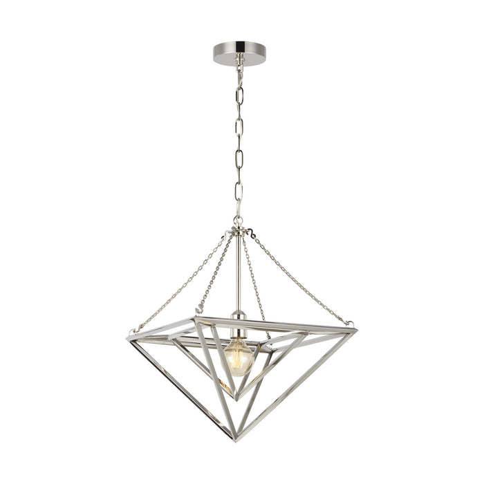 Myhouse Lighting Visual Comfort Studio - CP1131PN - One Light Pendant - Carat - Polished Nickel