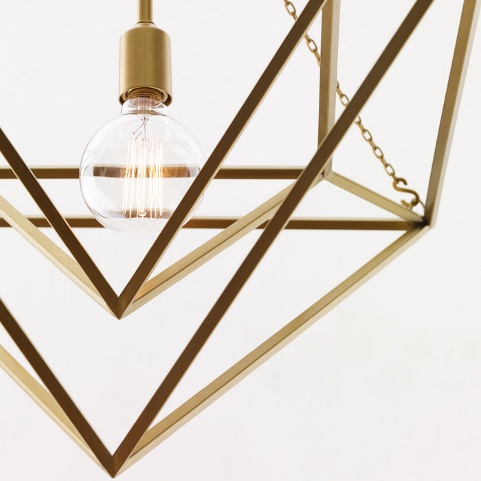 Myhouse Lighting Visual Comfort Studio - CP1141BBS - One Light Pendant - Carat - Burnished Brass