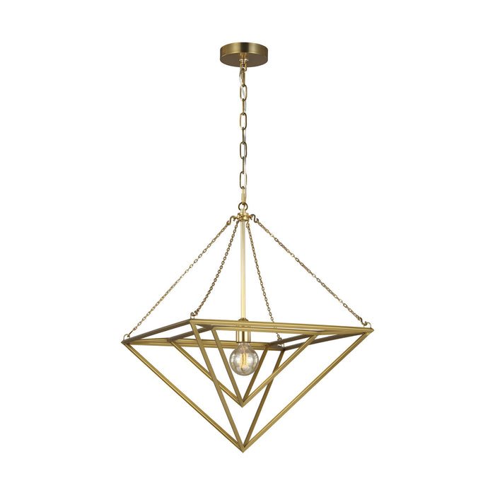 Myhouse Lighting Visual Comfort Studio - CP1141BBS - One Light Pendant - Carat - Burnished Brass