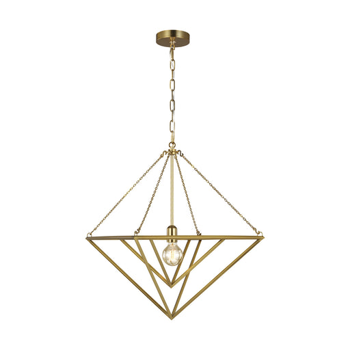 Myhouse Lighting Visual Comfort Studio - CP1141BBS - One Light Pendant - Carat - Burnished Brass