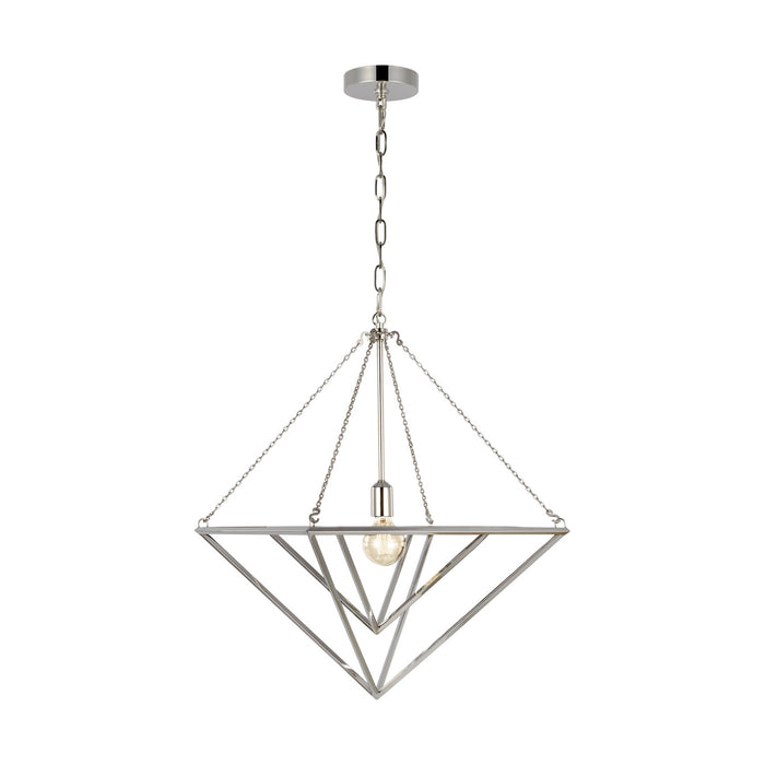 Myhouse Lighting Visual Comfort Studio - CP1141PN - One Light Pendant - Carat - Polished Nickel