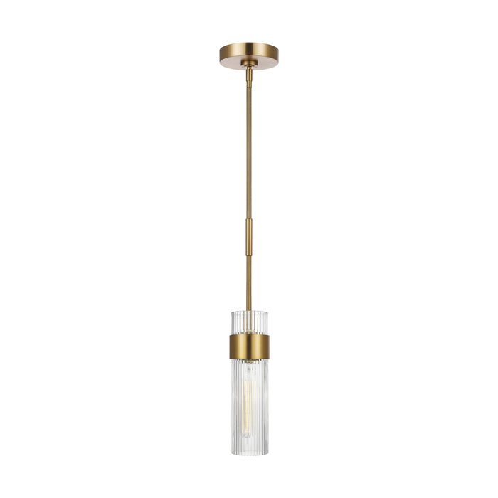 Myhouse Lighting Visual Comfort Studio - CP1161BBS - One Light Pendant - Geneva - Burnished Brass