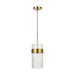 Myhouse Lighting Visual Comfort Studio - CP1171BBS - One Light Pendant - Geneva - Burnished Brass