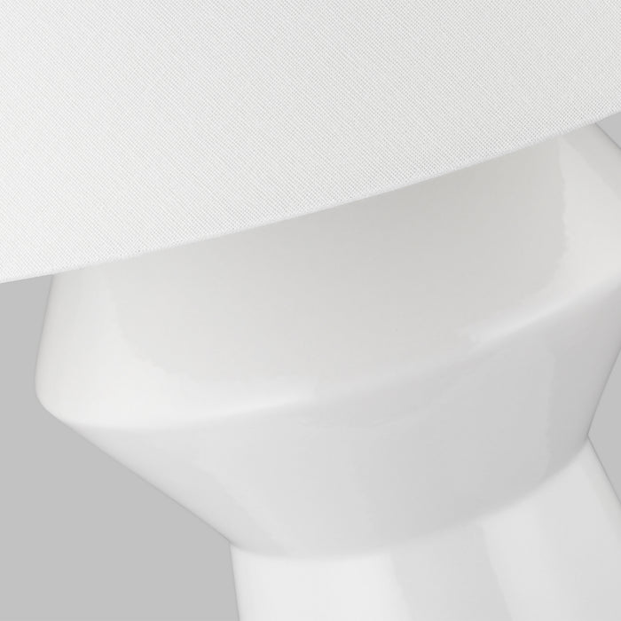 Myhouse Lighting Visual Comfort Studio - CT1061ARCBBS1 - One Light Table Lamp - Abaco - Arctic White