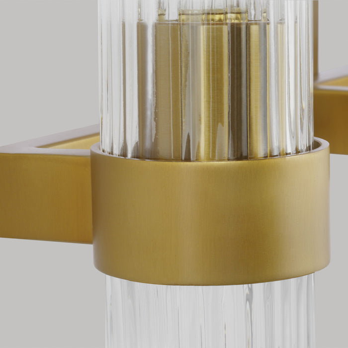 Myhouse Lighting Visual Comfort Studio - CV1023BBS - Three Light Vanity - Geneva - Burnished Brass