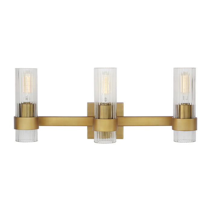 Myhouse Lighting Visual Comfort Studio - CV1023BBS - Three Light Vanity - Geneva - Burnished Brass