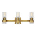 Myhouse Lighting Visual Comfort Studio - CV1023BBS - Three Light Vanity - Geneva - Burnished Brass