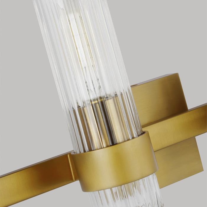 Myhouse Lighting Visual Comfort Studio - CV1024BBS - Four Light Vanity - Geneva - Burnished Brass
