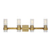 Myhouse Lighting Visual Comfort Studio - CV1024BBS - Four Light Vanity - Geneva - Burnished Brass