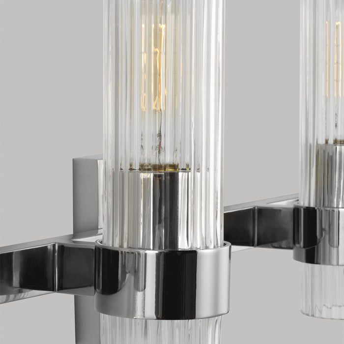 Myhouse Lighting Visual Comfort Studio - CV1024PN - Four Light Vanity - Geneva - Polished Nickel