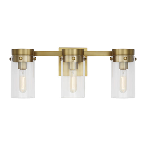 Myhouse Lighting Visual Comfort Studio - CW1003BBS - Three Light Vanity - Garrett - Burnished Brass