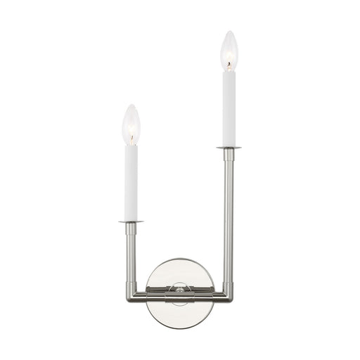 Myhouse Lighting Visual Comfort Studio - CW1112PN - Two Light Wall Sconce - Bayview - Polished Nickel