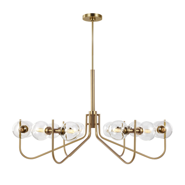 Myhouse Lighting Visual Comfort Studio - EC10912BBS - 12 Light Chandelier - Verne - Burnished Brass