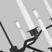 Myhouse Lighting Visual Comfort Studio - EC1108MBK - Eight Light Chandelier - Hopton - Midnight Black