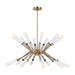 Myhouse Lighting Visual Comfort Studio - EC11320MBKBBS - 20 Light Chandelier - Piro - Burnished Brass