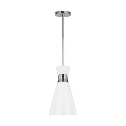 Myhouse Lighting Visual Comfort Studio - EP1221MWTPN - One Light Pendant - Heath - Polished Nickel