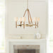 Myhouse Lighting Visual Comfort Studio - LC1006TWB - Six Light Chandelier - Katie - Time Worn Brass