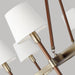 Myhouse Lighting Visual Comfort Studio - LC1018TWB - Eight Light Chandelier - Katie - Time Worn Brass