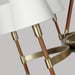 Myhouse Lighting Visual Comfort Studio - LC1018TWB - Eight Light Chandelier - Katie - Time Worn Brass