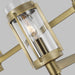 Myhouse Lighting Visual Comfort Studio - LC1053TWB - Three Light Chandelier - Flynn - Time Worn Brass