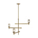 Myhouse Lighting Visual Comfort Studio - LC1053TWB - Three Light Chandelier - Flynn - Time Worn Brass