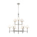 Myhouse Lighting Visual Comfort Studio - LC1069PN - Nine Light Chandelier - Robert - Polished Nickel