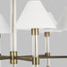 Myhouse Lighting Visual Comfort Studio - LC1076TWB - Six Light Chandelier - Robert - Time Worn Brass