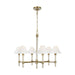 Myhouse Lighting Visual Comfort Studio - LC1076TWB - Six Light Chandelier - Robert - Time Worn Brass