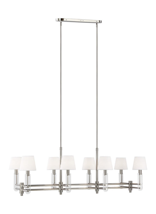 Myhouse Lighting Visual Comfort Studio - LC1128PN - Eight Light Chandelier - Jake - Polished Nickel