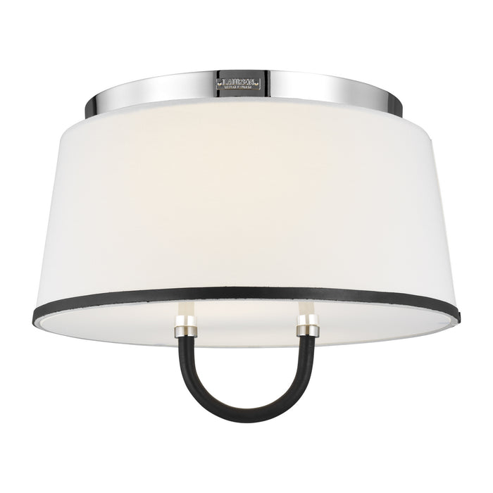 Myhouse Lighting Visual Comfort Studio - LF1002PN - Two Light Flush Mount - Katie - Polished Nickel