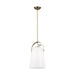 Myhouse Lighting Visual Comfort Studio - LP1001TWB - One Light Pendant - Hazel - Time Worn Brass