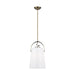 Myhouse Lighting Visual Comfort Studio - LP1001TWB - One Light Pendant - Hazel - Time Worn Brass